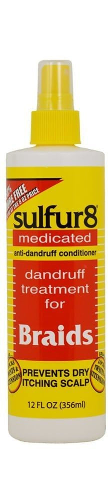 Sulfur8 Medicated Dandruff Treatment For Braids  12oz