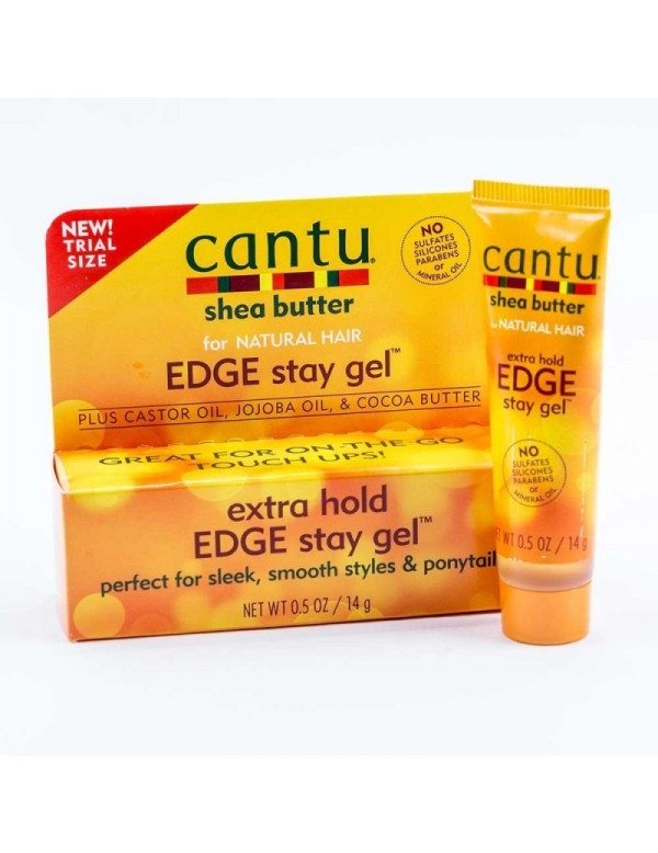 Cantu Shea Butter for Natural Hair Edge Stay Gel Extra Hold  0.5oz