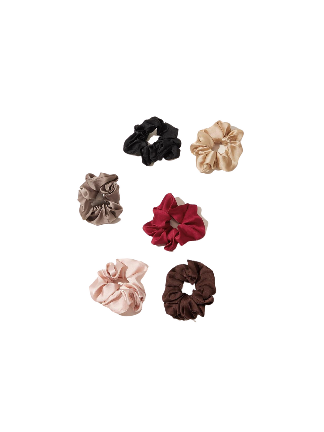 Solid Satin Scrunchies