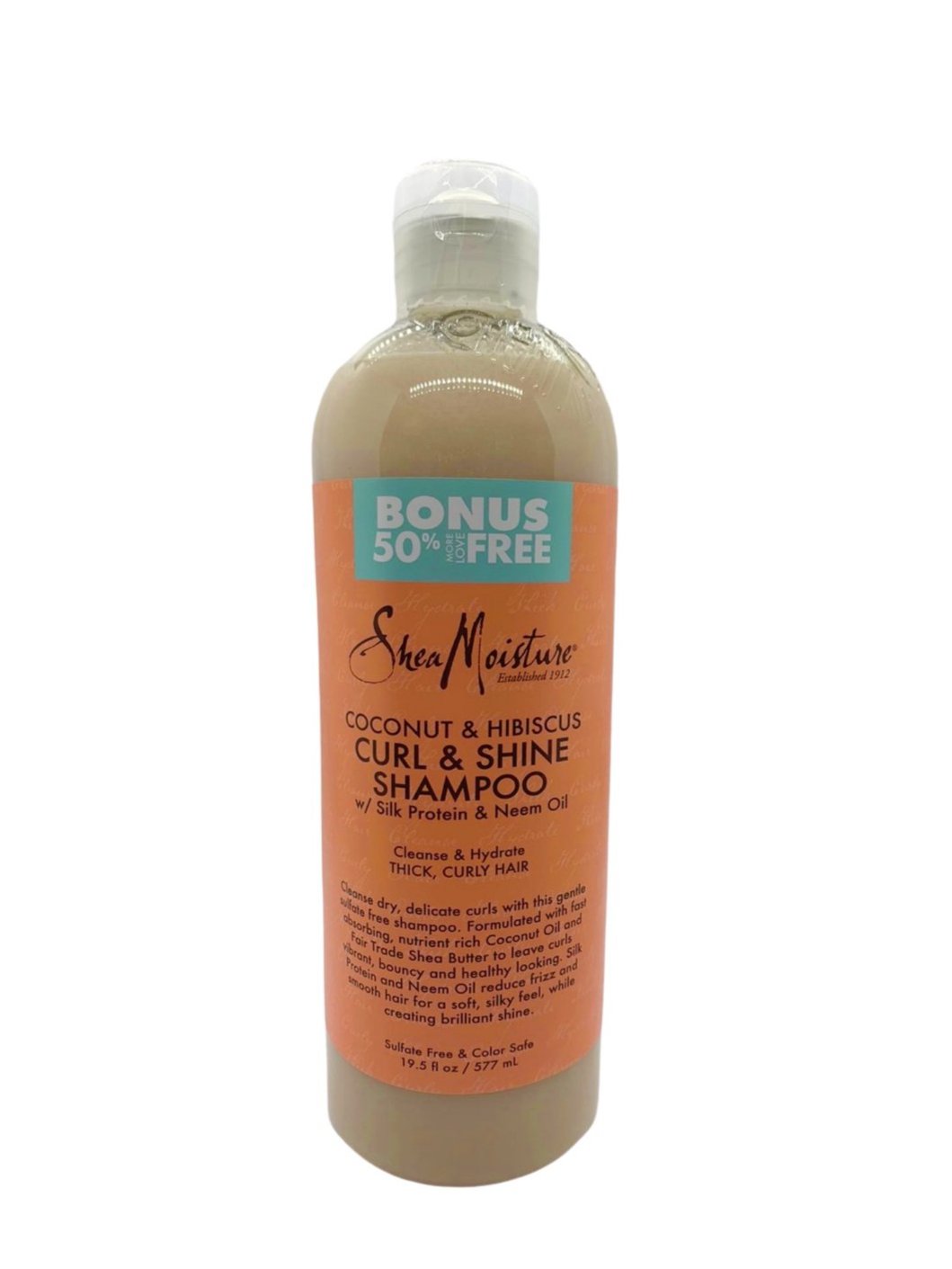 Shea Moisture Coconut & Hibiscus Curl & Shine Shampoo  19.5oz