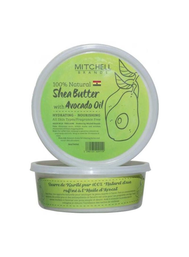 Mitchell Brands 100% Natural Shea Butter with Avocado Oil  8oz