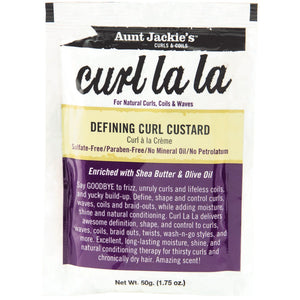 Aunt Jackie’s Curl La La Defining Curl Custard Packet  1.75oz