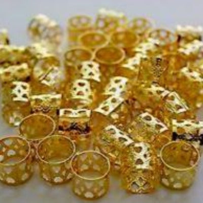 Gold Filigree Tubes 50pcs  12mm